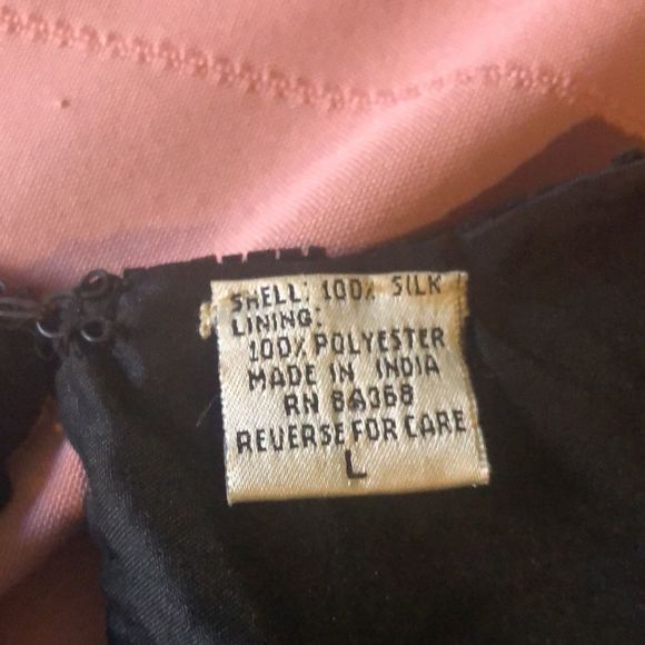 Laurence Kazar New York 100% silk beaded events blouse size large - Picture 15 of 16